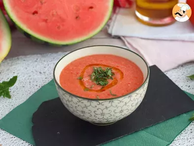Sopa fría de sandía y tomate
