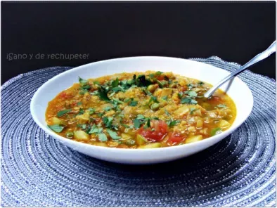 Sopa india de lentejas con verduras - foto 2