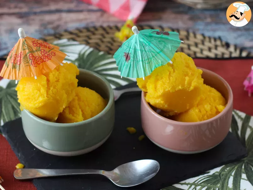 Sorbete de mango y lima con solo 3 ingredientes, ¡listo en 5 minutos! - foto 3