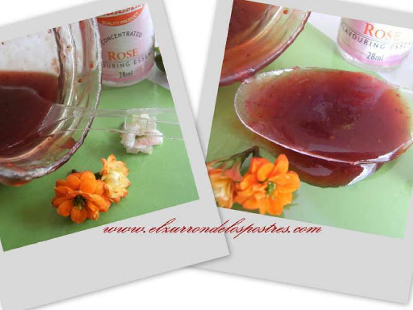Soufflé Helado de Mermelada de Fresa y Esencia de Rosas - foto 3