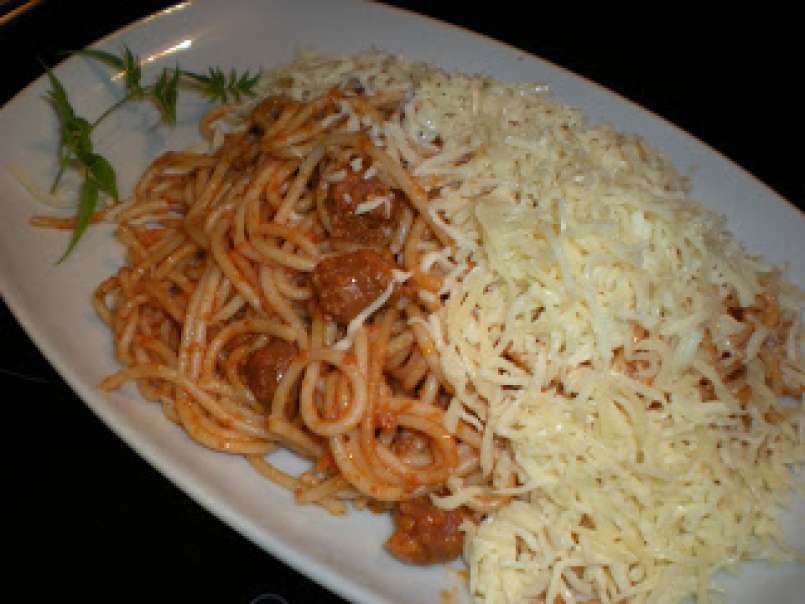 Spaghetti con chistorra y queso emmentaler - foto 3