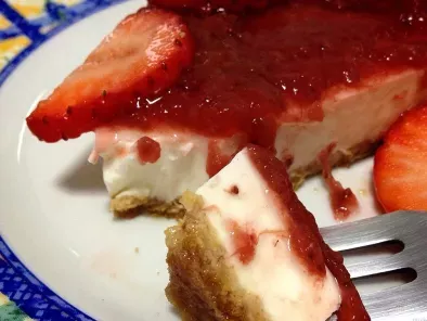 Strawberry cheesecake o tarta de queso Philadelphia