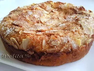 Tarta de queso con manzana