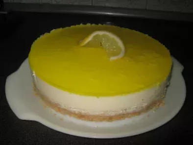 Tarta mousse de limón