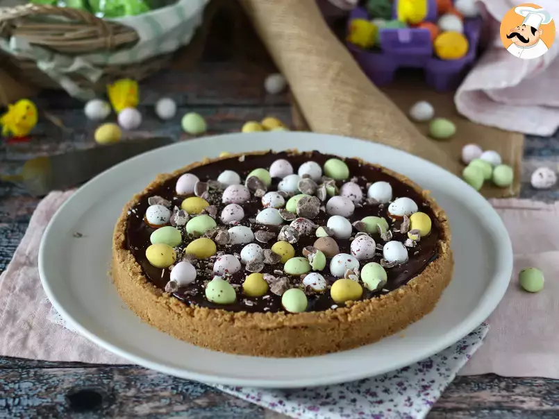 Tartaleta de chocolate y caramelo para Pascua - foto 6