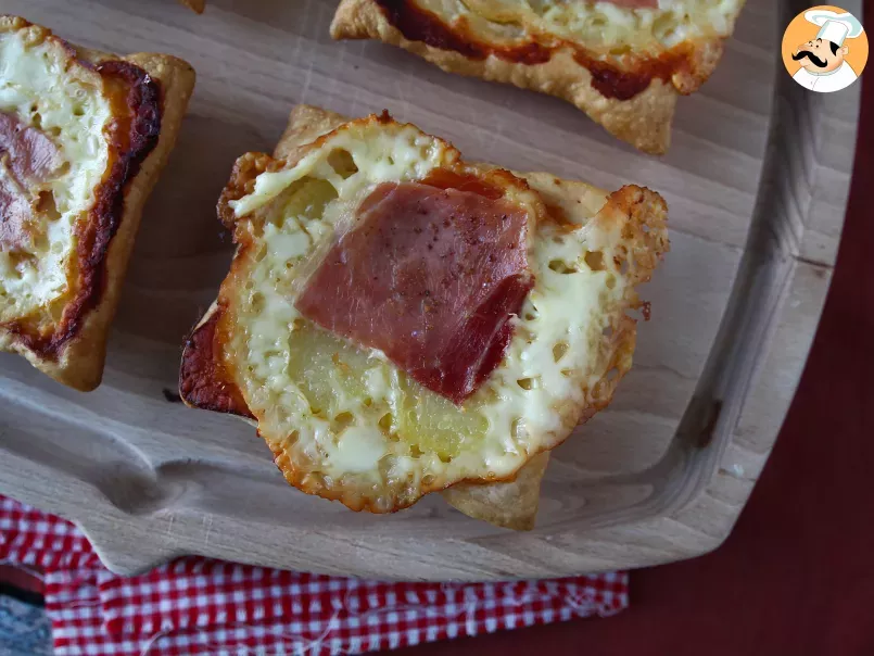 Tartaletas de jamón serrano, patatas y queso raclette - foto 3