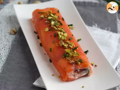Tronco de salmón con queso ricotta y pistachos - foto 5