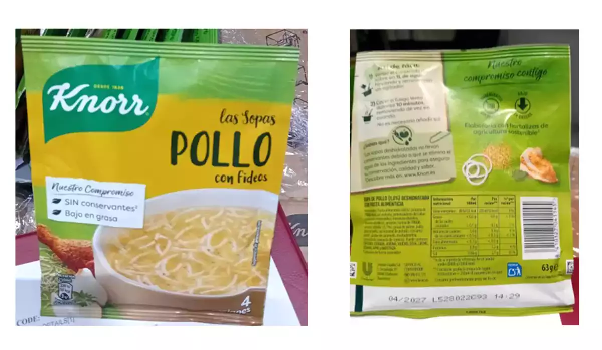 Producto implicado en la alerta