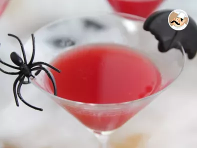 Cocktail sangriento halloween, sin alcohol