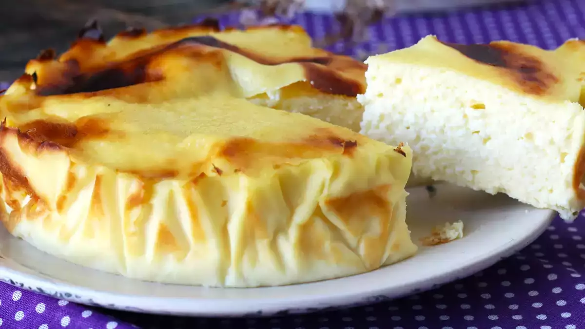 Cheesecake saludable en freidora de aire. El antojo dulce para disfrutar sin complicarse