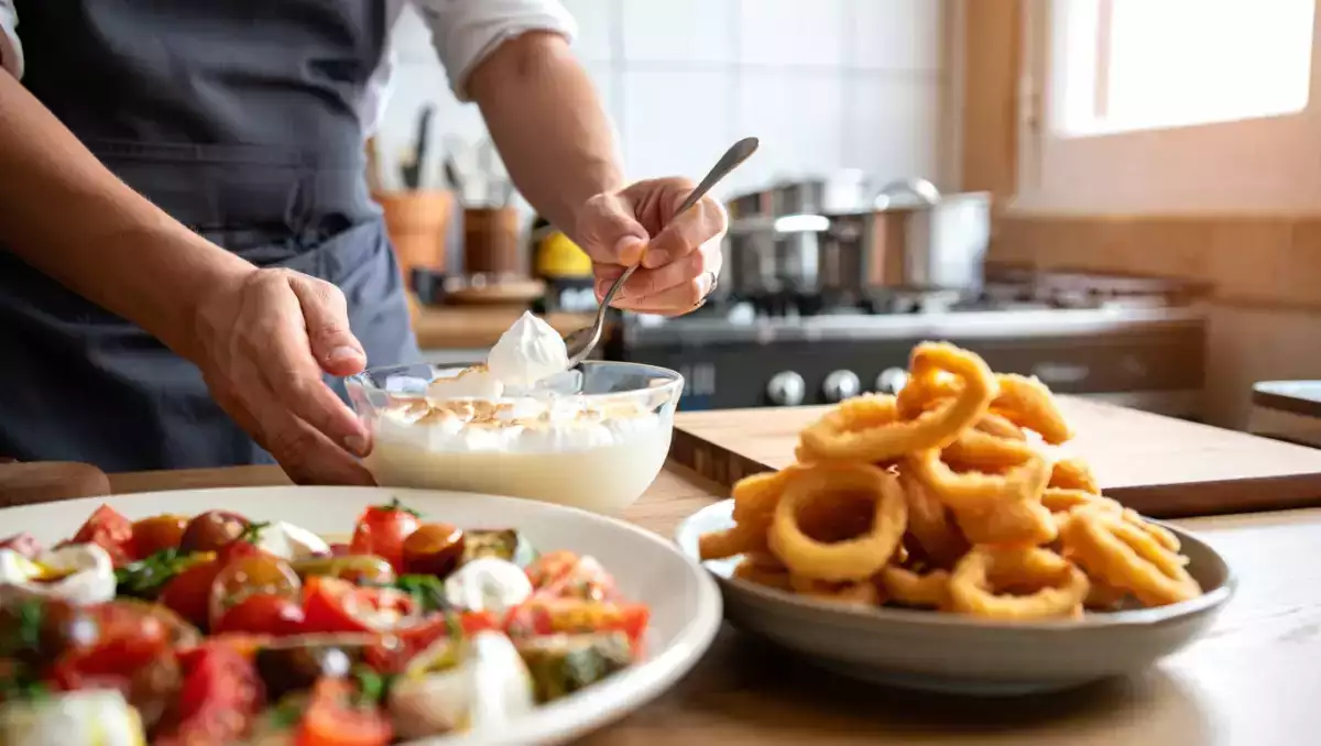 Menú del día, 29 de junio: ensalada panzanella, calamares a la romana y leche merengada