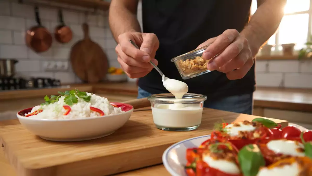Menú del día, 3 de julio: arroz jazmín, pimientos rellenos vegetarianos y panna cotta de pistacho