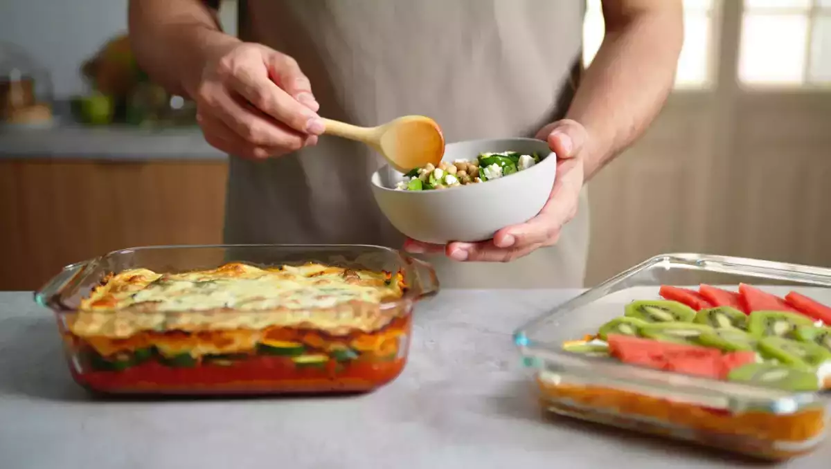 Menú diario, 9 de julio: ensalada fresca, moussaka deliciosa y polos de fruta