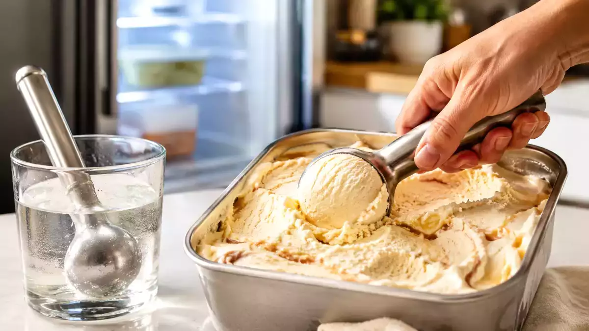 Se acabó el helado duro: el truco para servirlo cremoso nada más sacarlo del congelador