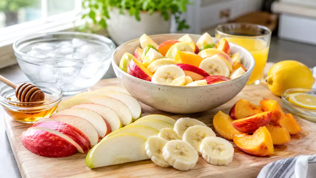 Cómo evitar que la fruta cortada se ponga marrón rápido: soluciones prácticas además del limón