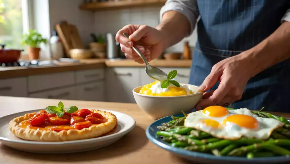 Menú vegetariano, 2 de agosto: tartaletas tatin, habas tiernas y un refrescante limón helado