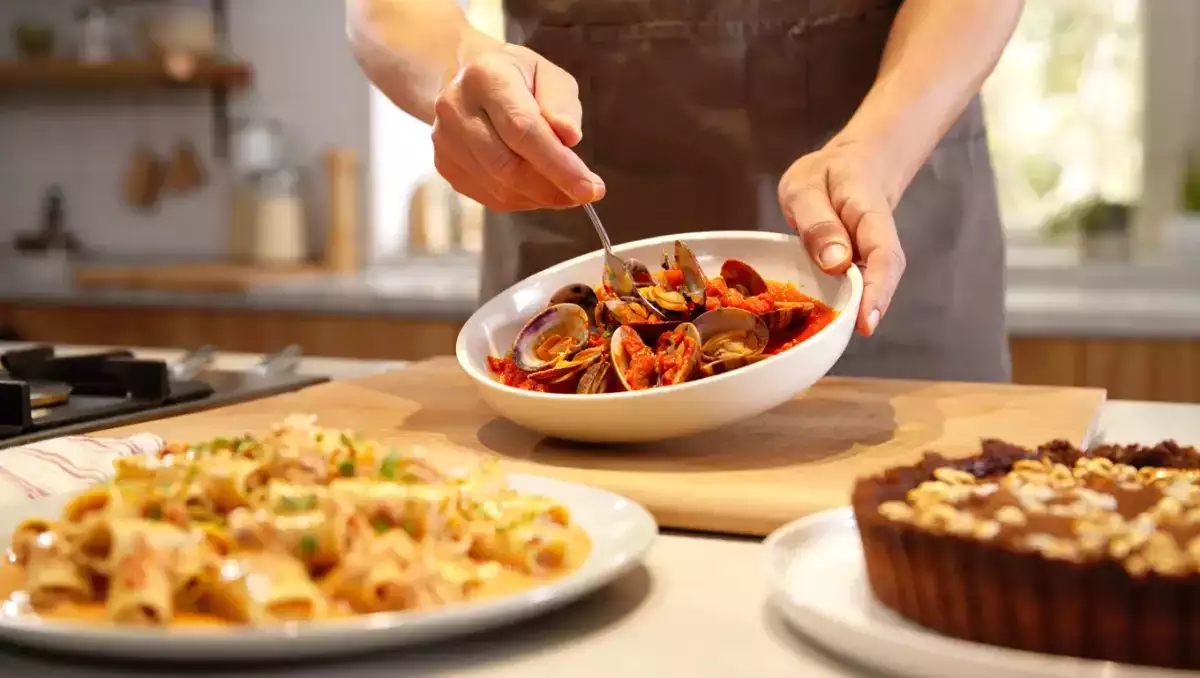 Menú diario, 11 de agosto: delicias de almejas, pasta cremosa y tarta de nueces
