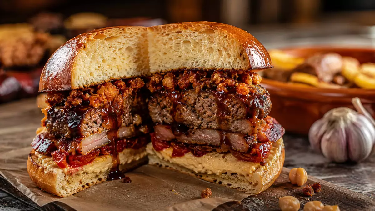 La hamburguesa de Xàtiva que convierte el arroz al horno valenciano en un solo bocado