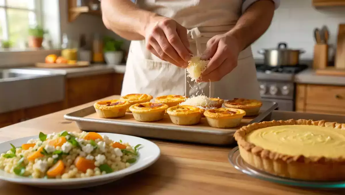 Menú diario, 28 de agosto: ensalada refrescante, mini-quiches sabrosos y pie de maracuyá