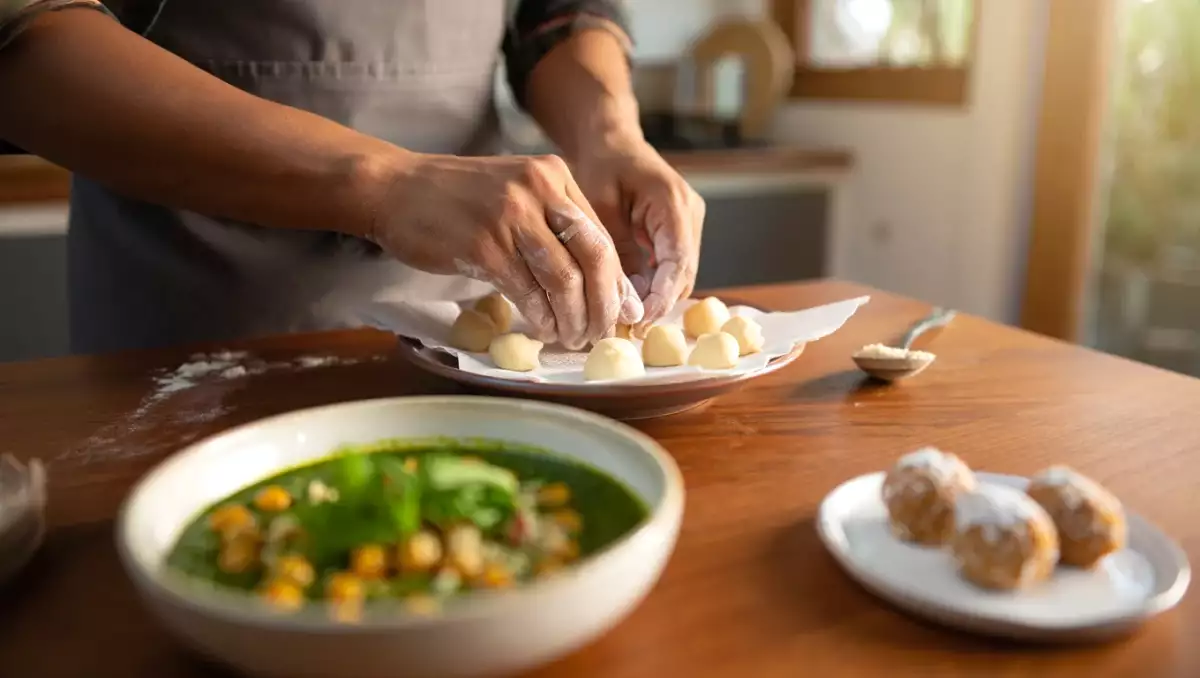 Menú vegetariano, 20 de agosto: buñuelos fritos, sopa de lechuga y bolitas de galleta
