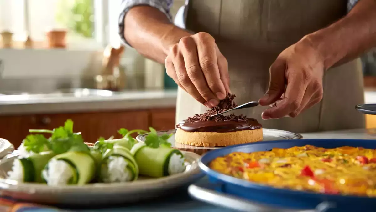Menú vegetariano, 28 de agosto: Makis de pepino, tortilla campesina y napolitanas de chocolate caseras