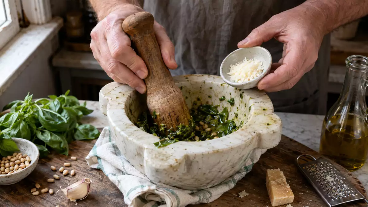 No tires la corteza del parmesano: conviértela en un pesto lleno de sabor en pocos minutos