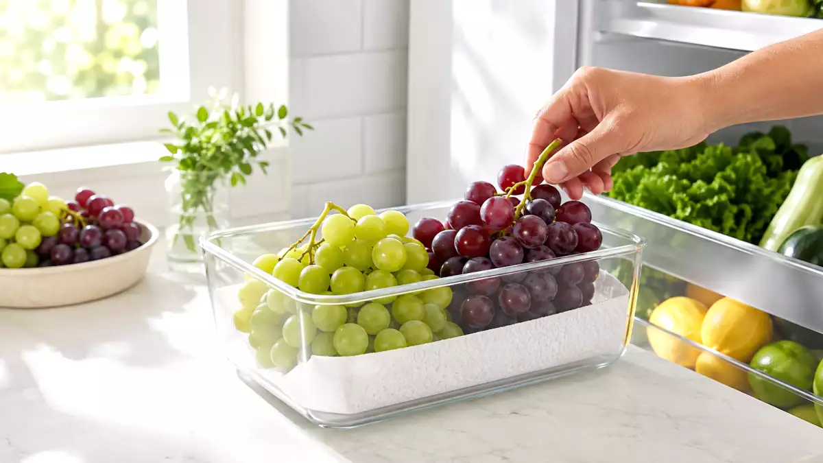 Uvas recién compradas: cómo conservarlas para que se mantengan firmes y crujientes más tiempo