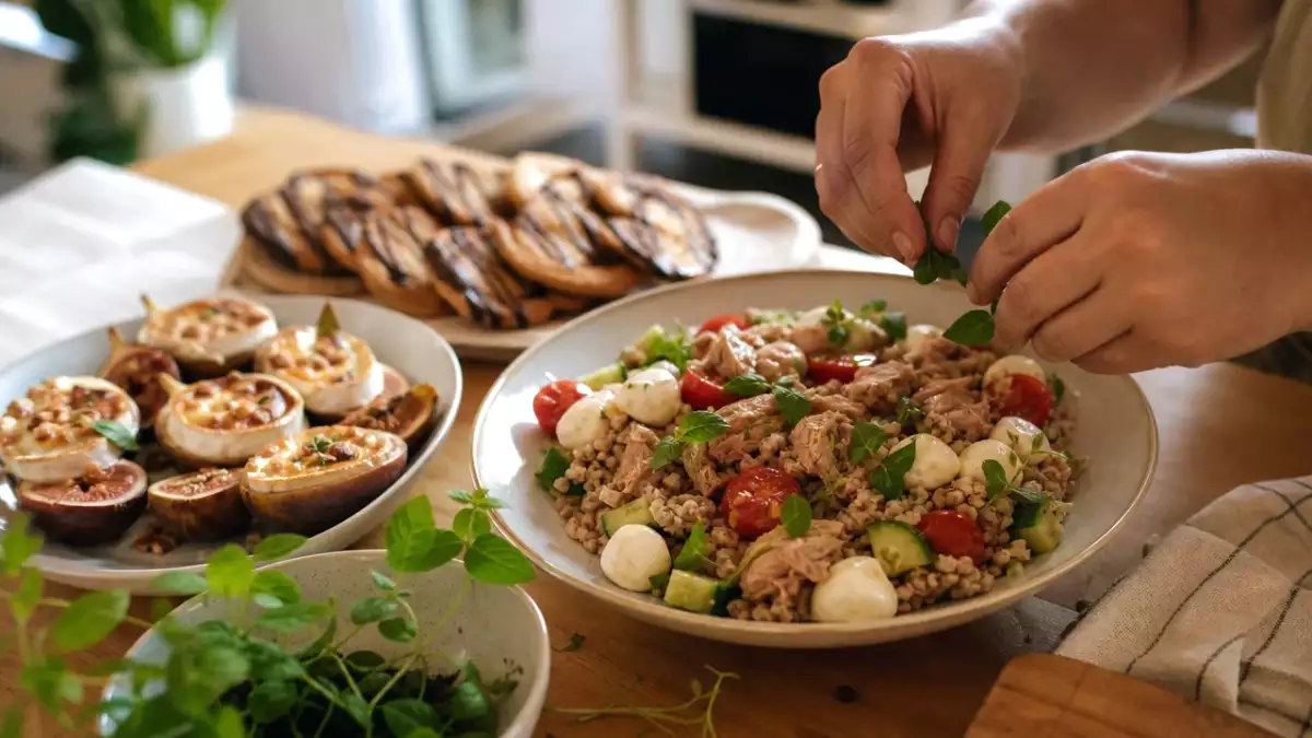 Menú diario, 10 de septiembre: higos al horno, ensalada mediterránea y palmeras de chocolate