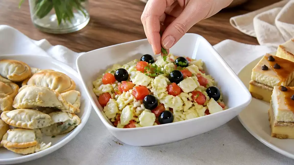 Menú vegetariano, 6 de octubre: sabores intensos con empanadas, ensalada fresca y tarta de domingo