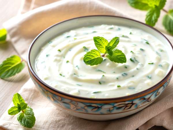 Salsa de yogur griego con menta: el comodín del verano, listo en 5 minutos y dura varios días en la nevera