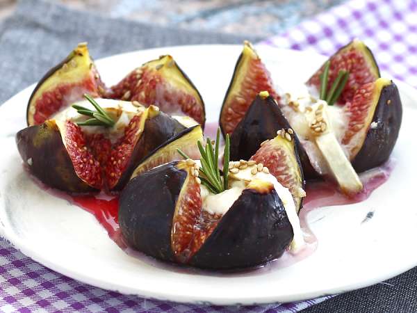 En septiembre, higos al horno con queso de cabra y miel