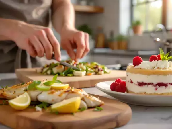 Menú del día, 10 de mayo: Delicias de acelgas, pez espada y un dulce de frambuesa