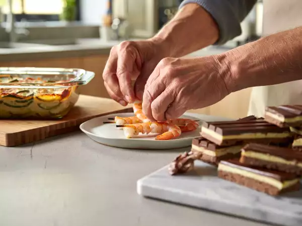Menú diario, 20 de mayo: delicias de mar, verduras y un final con sabor a chocolate