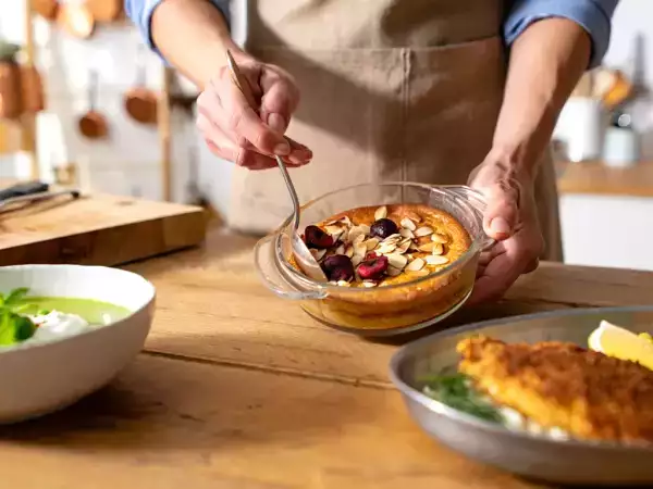 Menú diario, 7 de junio: entrante frío de guisantes, ternera a la milanesa y un postre sin gluten