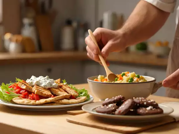 Menú diario, 22 de junio: frescura y sabor con ensaladilla, gyros y galletas