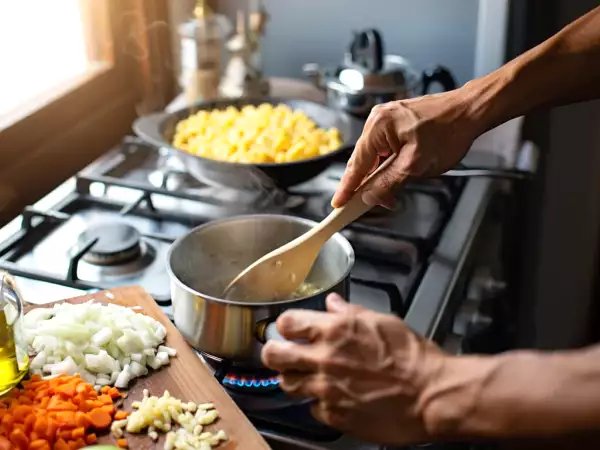 Menú vegetariano, 7 de julio: ensalada marroquí, pasta colorida y tarta crumble de frutos rojos