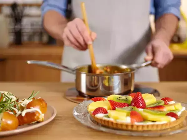 Menú vegetariano, 29 de julio: bretzels crujientes, garbanzos sabrosos y tartaleta de frutas en forma de estrella