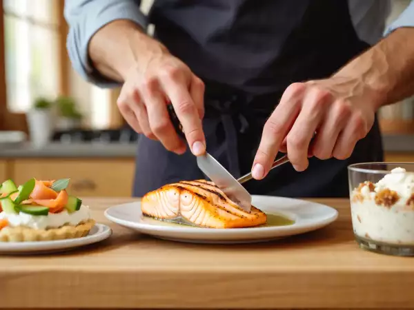 Menú diario, 22 de julio: tarta de verano, salmón a la plancha y tarta helada de turrón