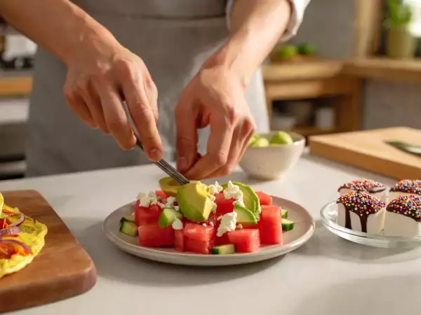 Menú diario, 28 de julio: ensalada refrescante, tortilla campesina y napolitanas de chocolate