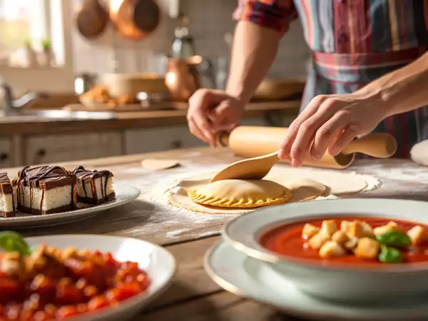Menú diario, 29 de julio: sopa de tomate, empanada de pisto y barritas de chocolate