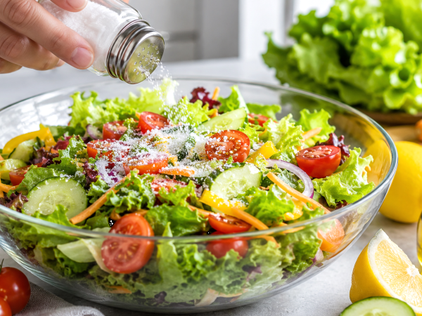 ¿Has echado demasiada sal a la ensalada? Un truco fácil para devolverle el sabor sin desperdiciarla