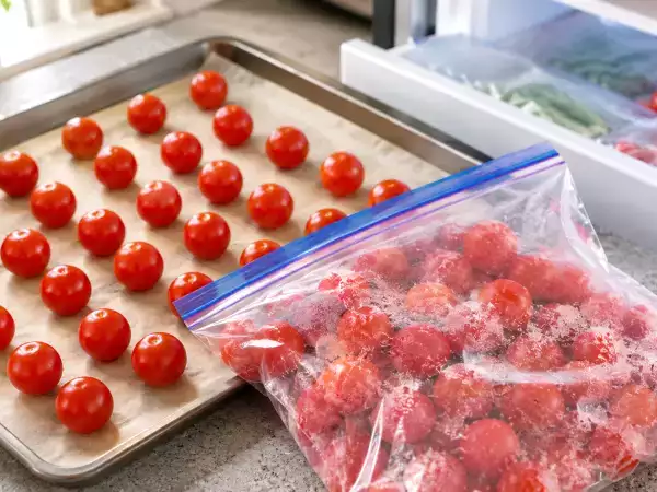 Cómo congelar tomates cherry para cocinar en invierno sin que se peguen entre sí