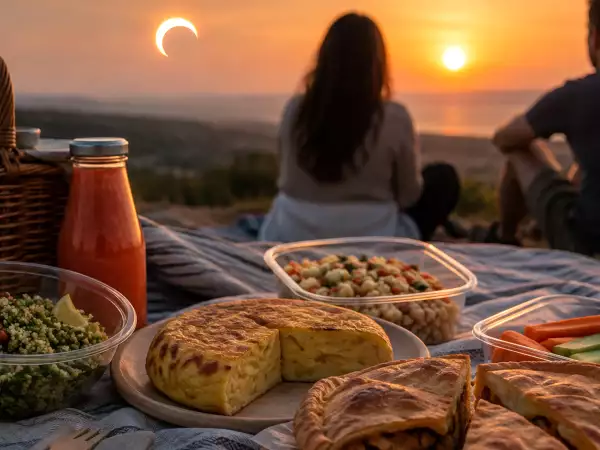 Qué llevar para ver el eclipse solar: 9 recetas para cenar al aire libre que aguantan bien el picnic