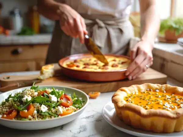 Menú diario, 28 de agosto: ensalada refrescante, mini-quiches sabrosos y pie de maracuyá