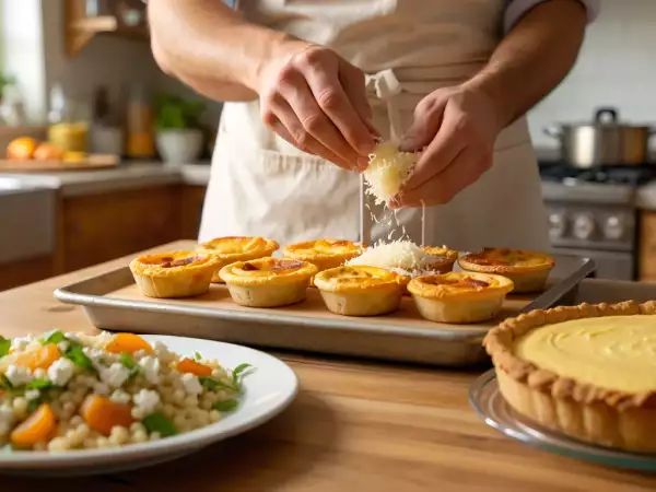 Menú diario, 28 de agosto: ensalada refrescante, mini-quiches sabrosos y pie de maracuyá