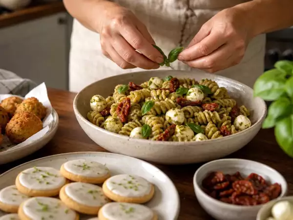 Menú diario, 5 de septiembre: croquetas de bacalao, ensalada de pasta y galletas de lima