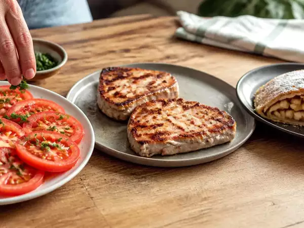 Menú diario, 23 de septiembre: frescura y sabor con tomate, atún y strudel de manzana
