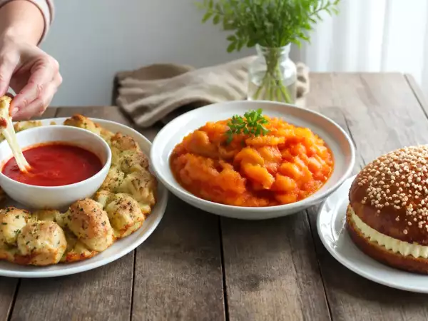 Menú vegetariano, 22 de septiembre: coronas de mozzarella, patatas al tomate y tarta tropézienne