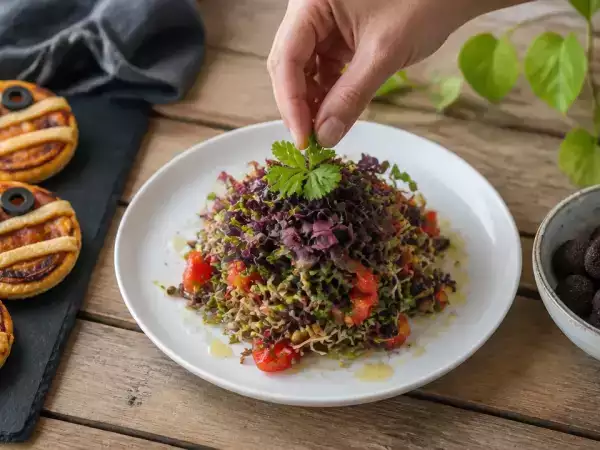Menú vegetariano, 27 de octubre: Momias de halloween, ensalada de lentejas y brigadeiros de oreo