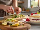 Artículos: Menú del día, 10 de mayo: Delicias de acelgas, pez espada y un dulce de frambuesa